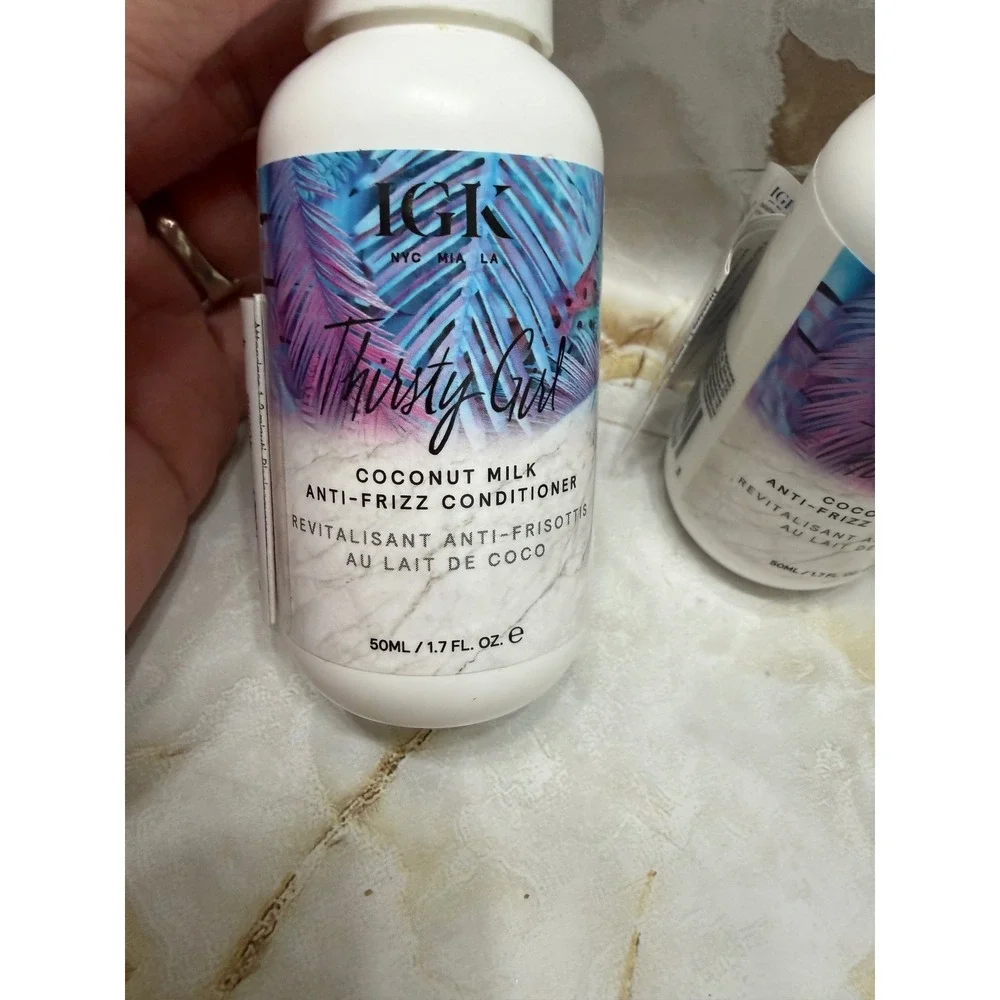 IGK Thirsty Girl Coconut Milk Anti-Frizz Conditioner 1.7oz Lot of 6 Travel Size